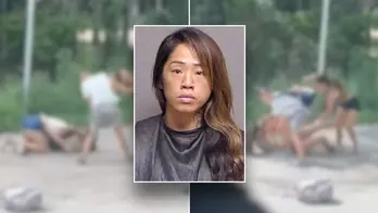 Florida high school mom arrested for allegedly joining daughter's bus stop fistfight in video