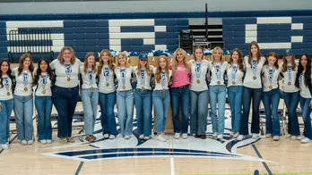 Riley Gaines holds ceremony for girls volleyball players who refused to play trans opponent