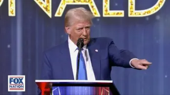 President-elect Donald Trump receives the 'Patriot of the Year' award at Fox Nation's Patriot Awards